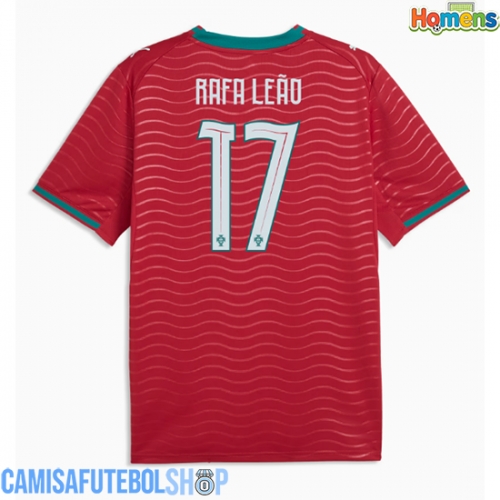 Camisa de time de futebol Portugal Rafael Leao #17 Replicas 1º Equipamento Mundo 2026 Manga Curta
